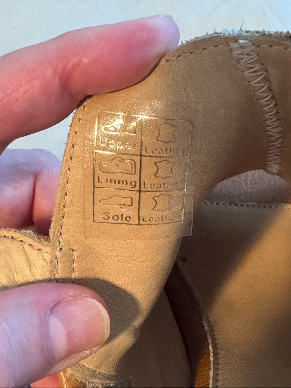 Classic Tan Leather Open-Toe Slingback - Picture 12 of 16